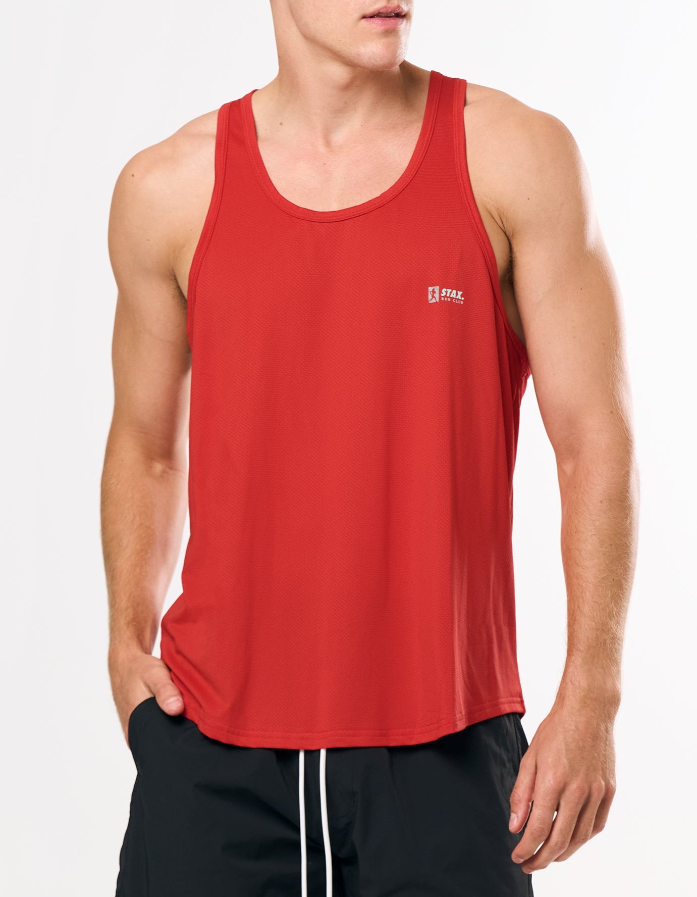 RC3 Mens Sport Singlet - Red