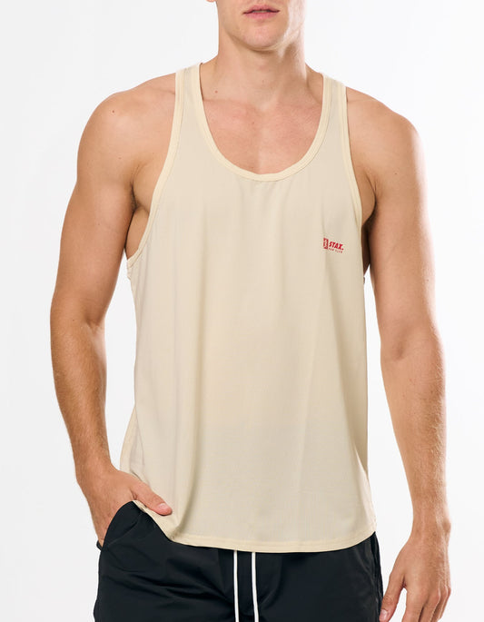 RC3 Mens Sport Singlet - Cream