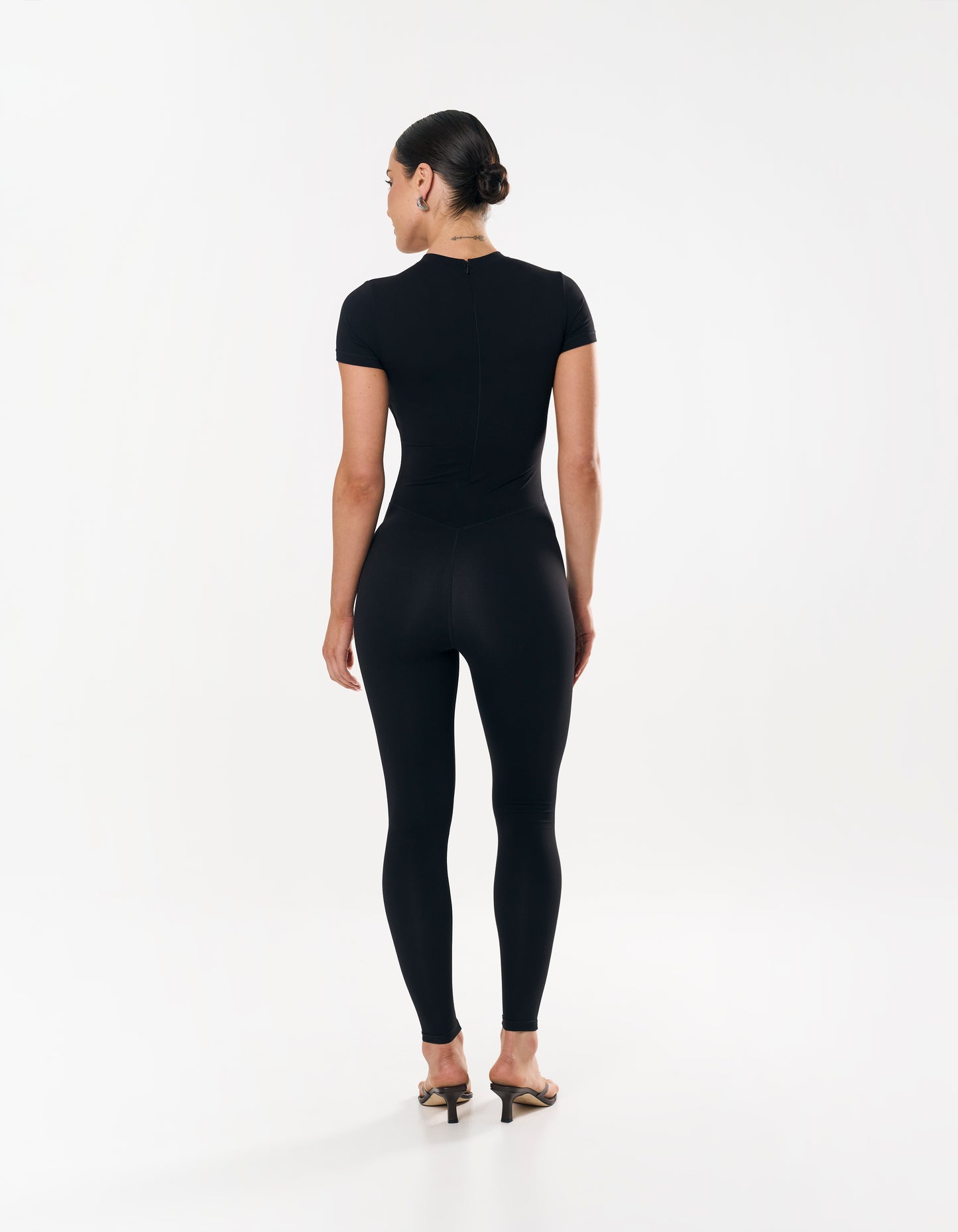 Short Sleeve Full Length Bodysuit NANDEX™ - Black