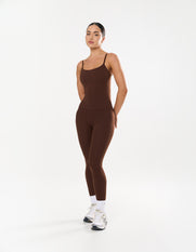 Longline Singlet NANDEX™ - Chocolate