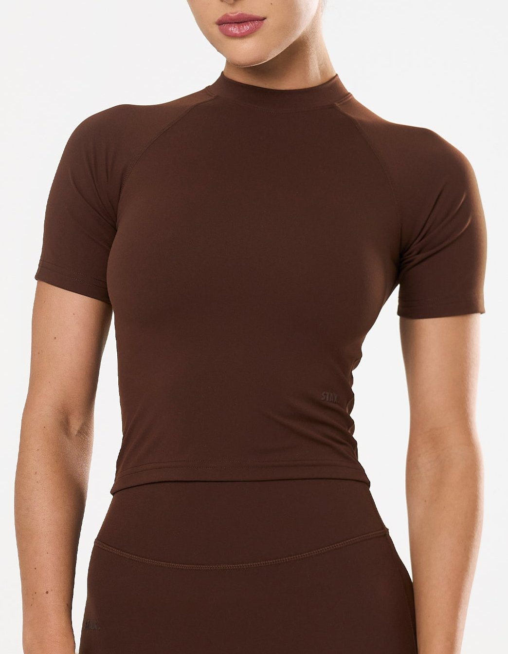 High Neck Tee NANDEX™ - Chocolate