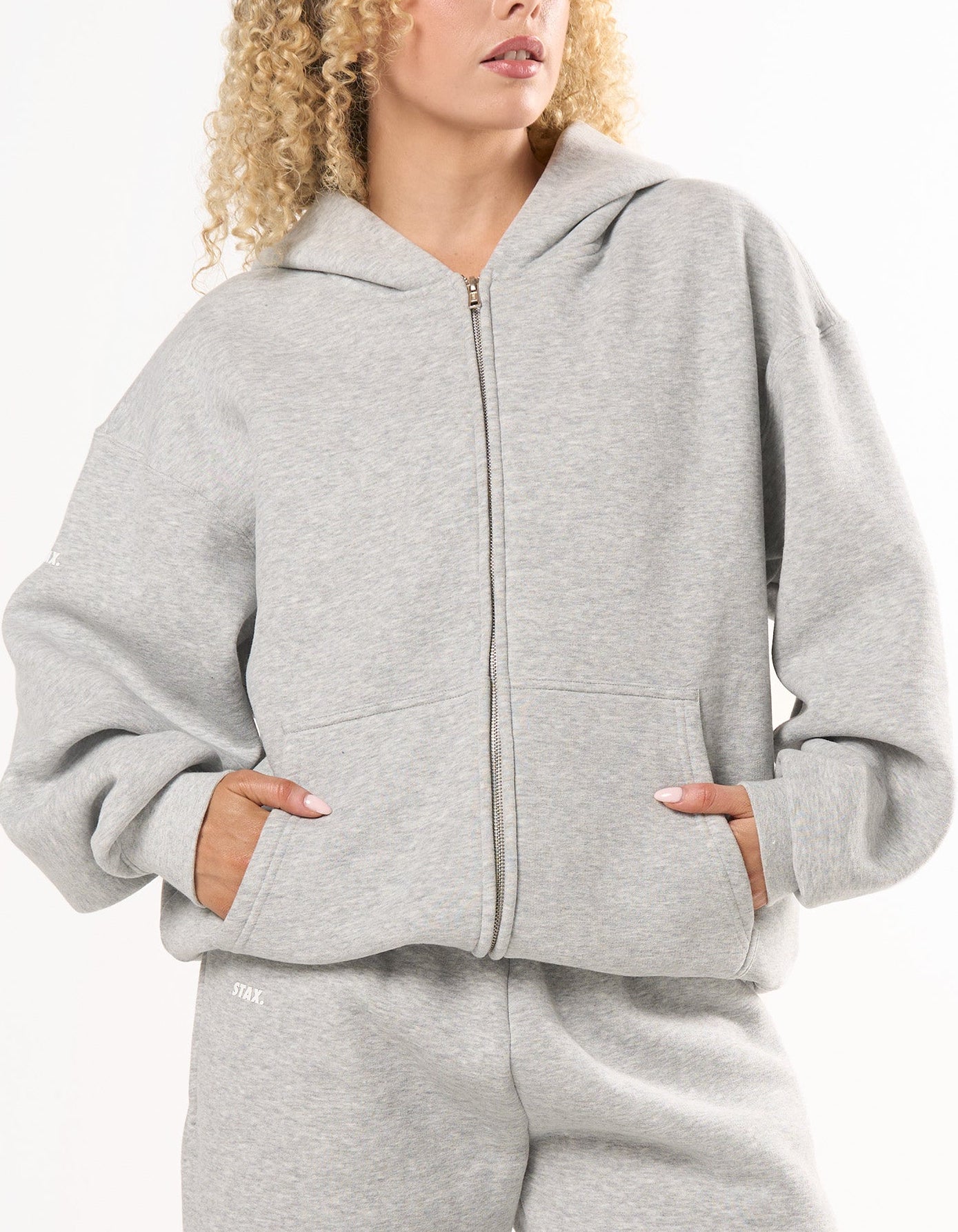 Zip Hoodie Solfleece® - Grey Marle