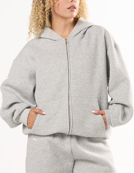 Zip Hoodie Solfleece® - Grey Marle – STAX.