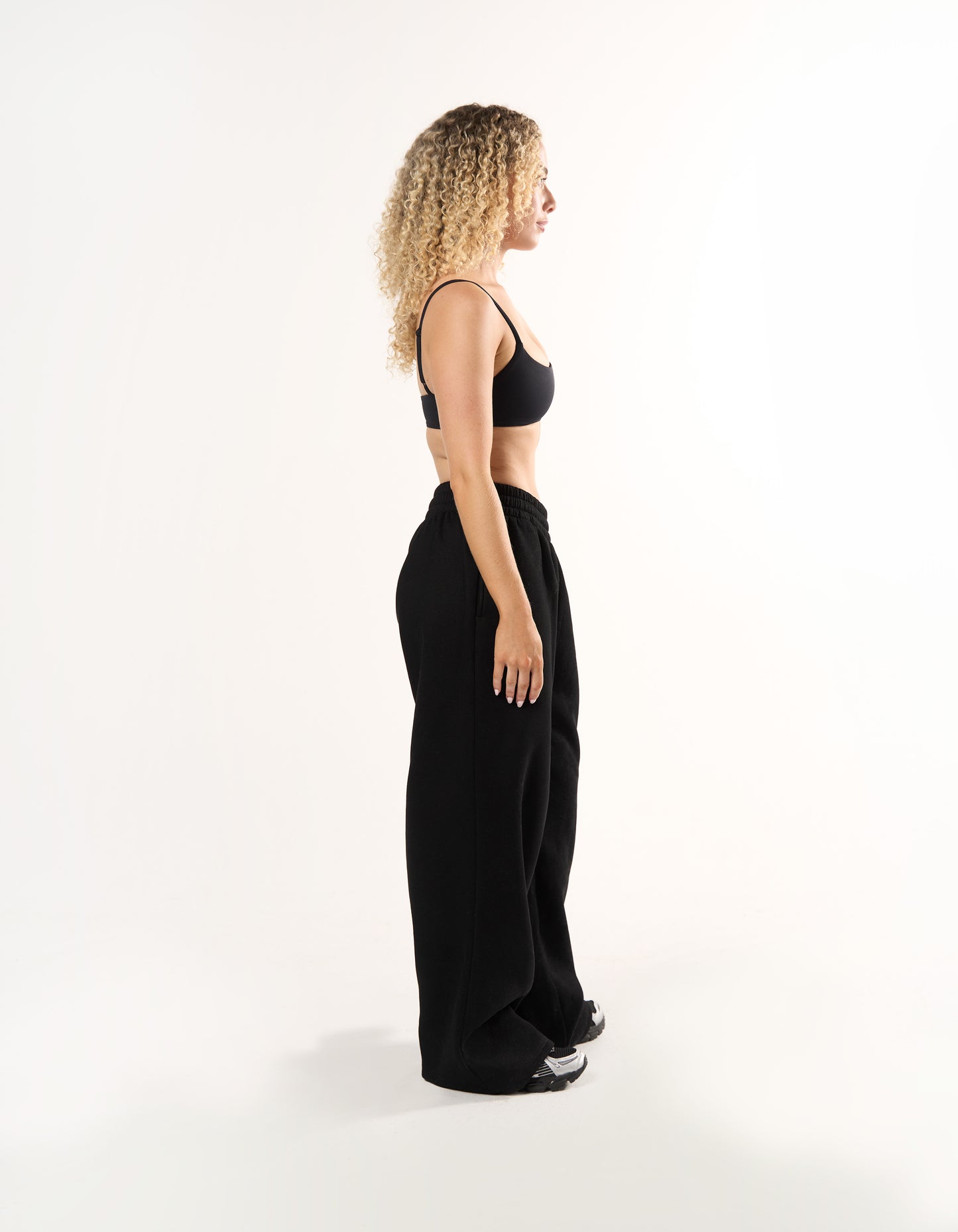 Wide Leg Joggers Solfleece® - Black