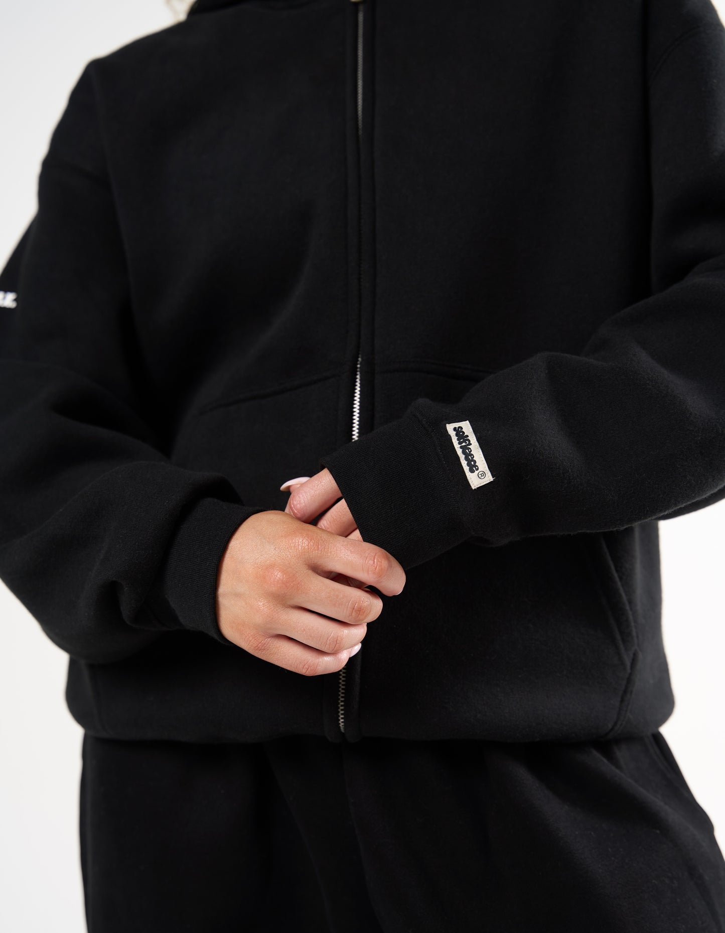 Zip Hoodie Solfleece® - Black