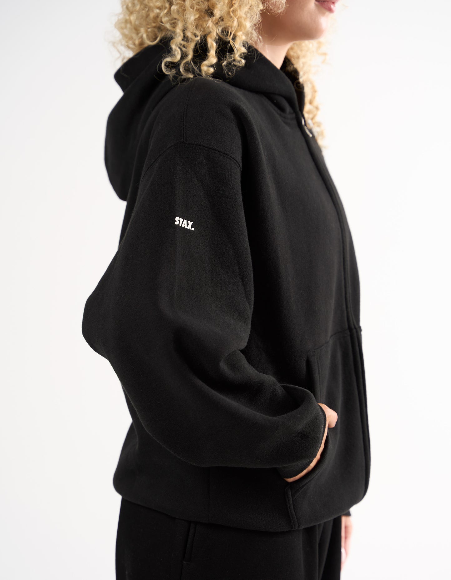 Zip Hoodie Solfleece® - Black