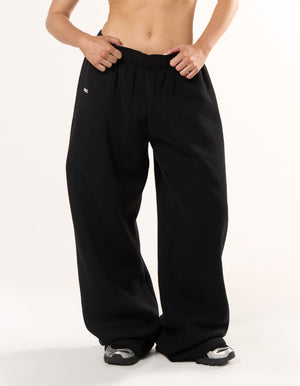 Wide Leg Joggers Solfleece® - Black