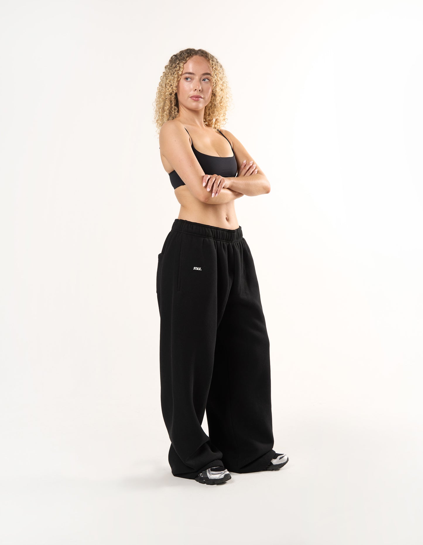 Wide Leg Joggers Solfleece® - Black