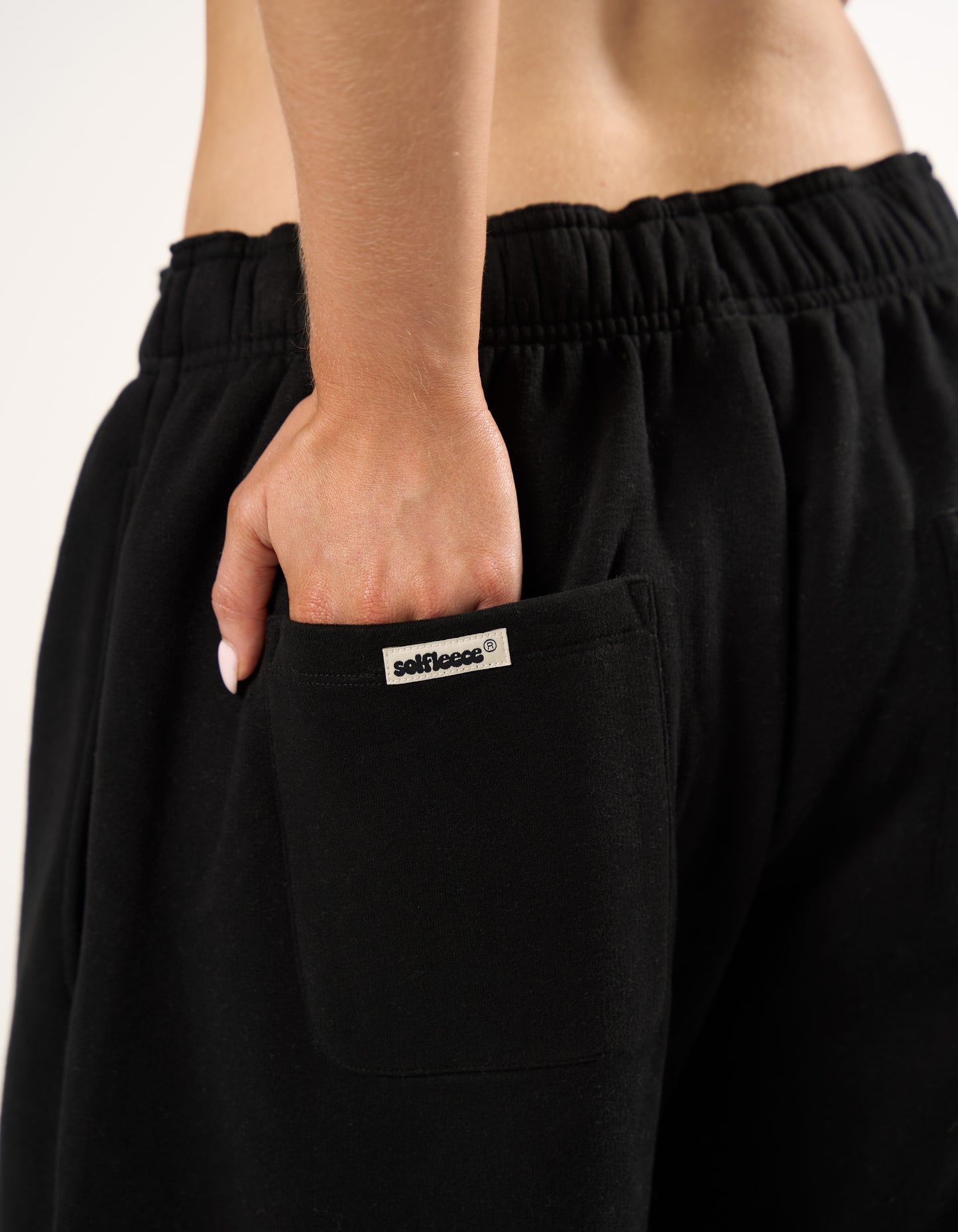 Wide Leg Joggers Solfleece® - Black