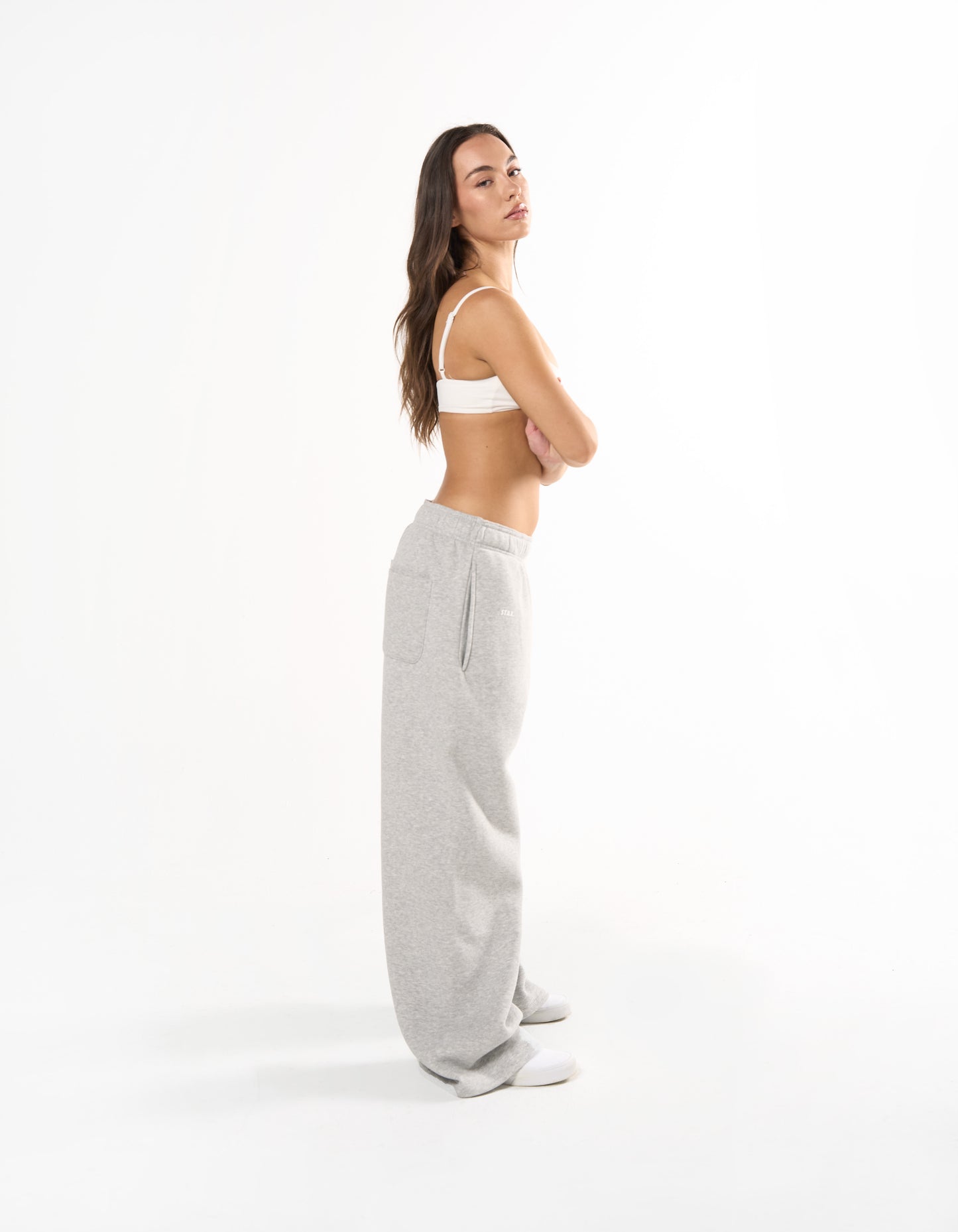 Wide Leg Joggers Solfleece® - Grey Marle