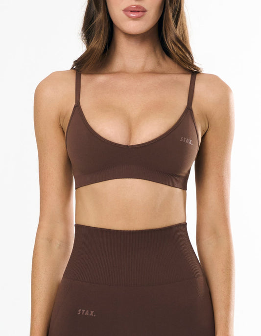 Premium Seamless Bralette - Cocoa