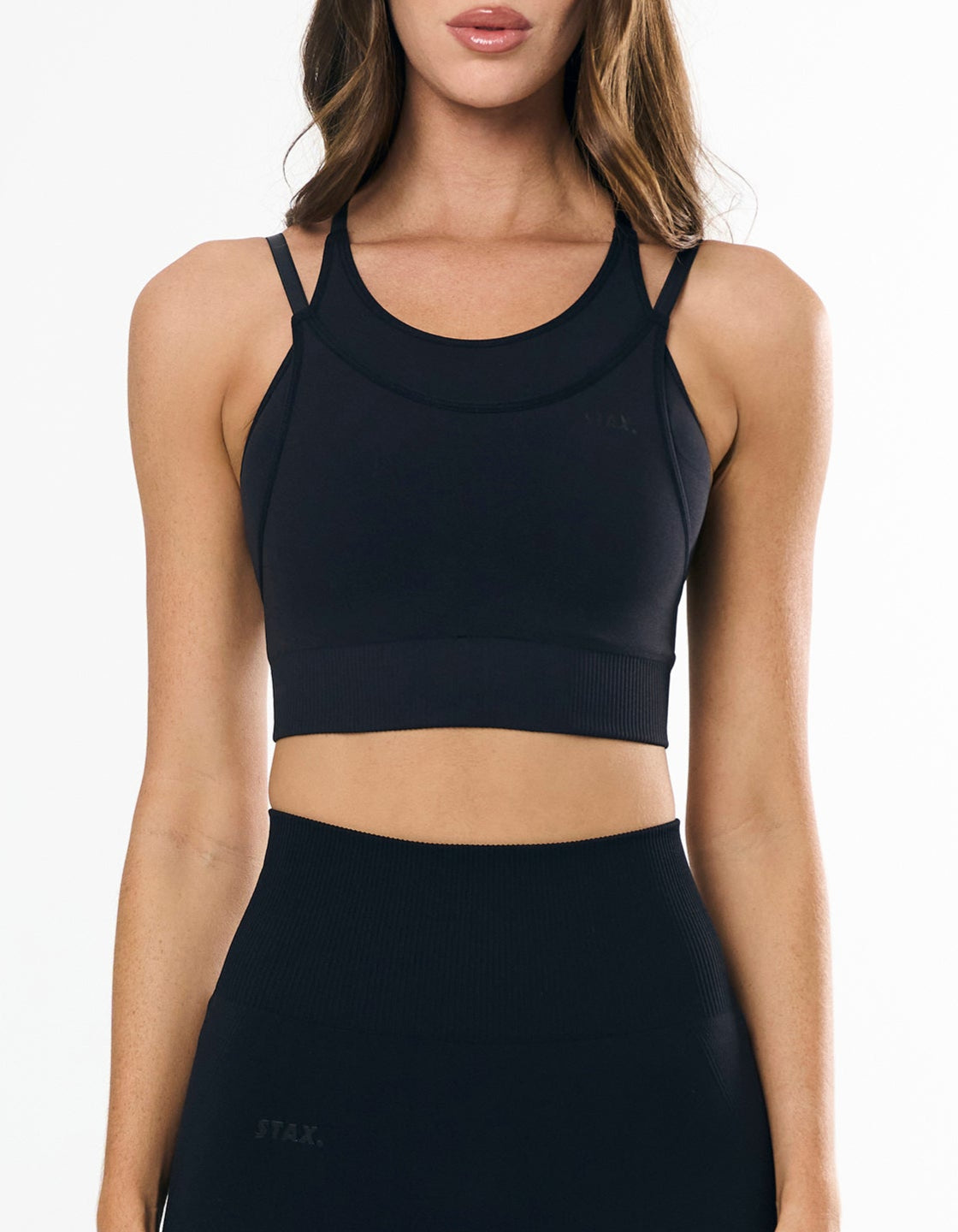 Premium Seamless Layered Crop - Shadow