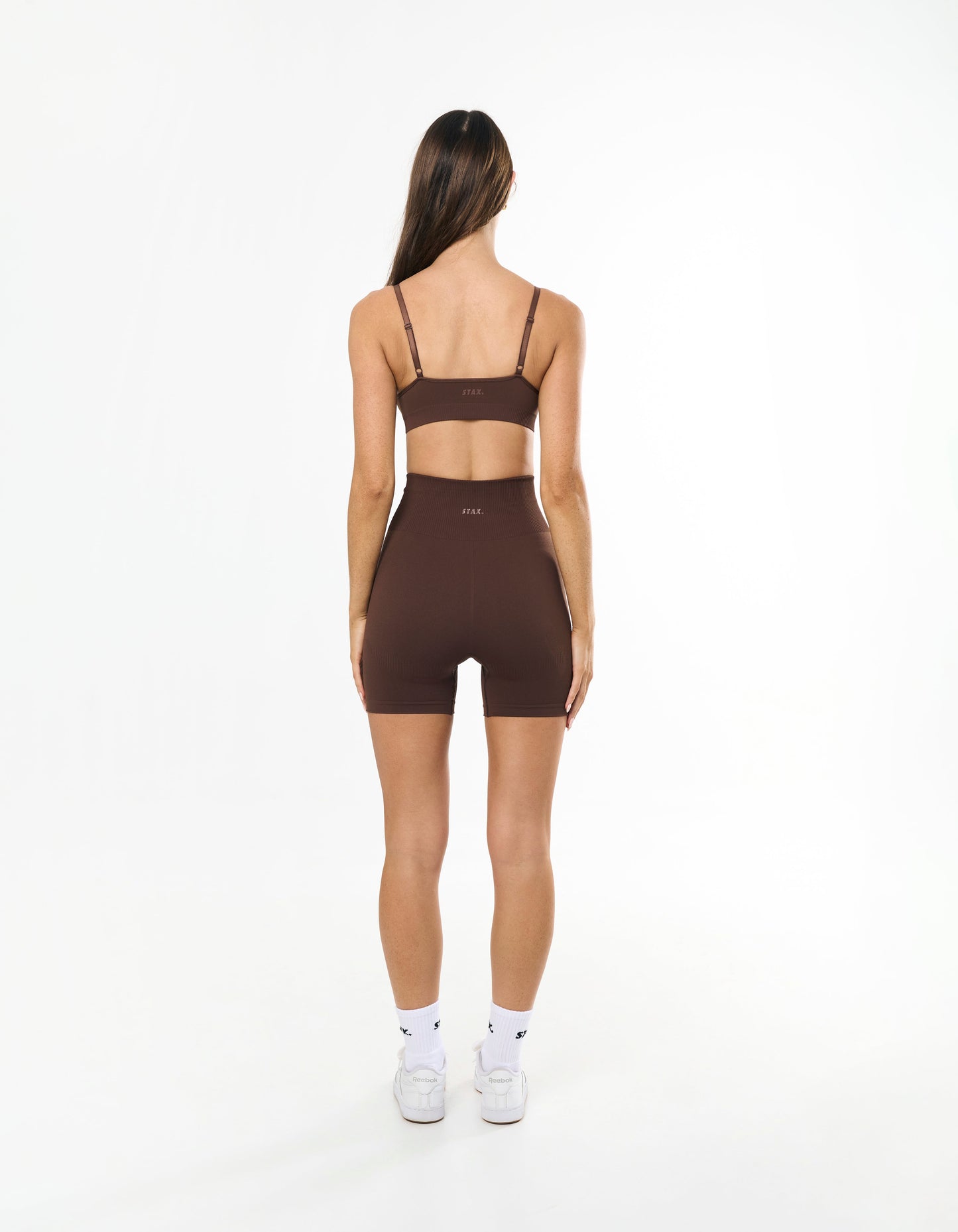 Premium Seamless Midi Bike Shorts - Cocoa