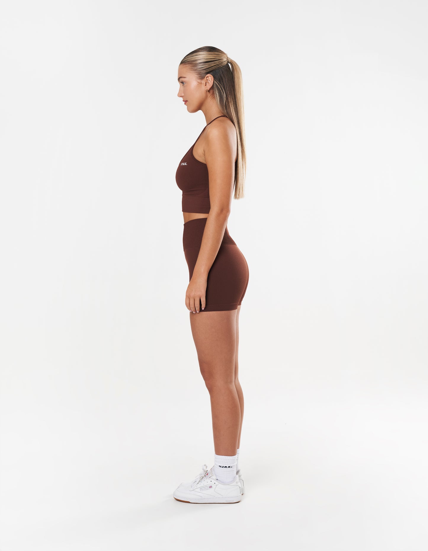 Premium Seamless Mini Bike Shorts - Umber