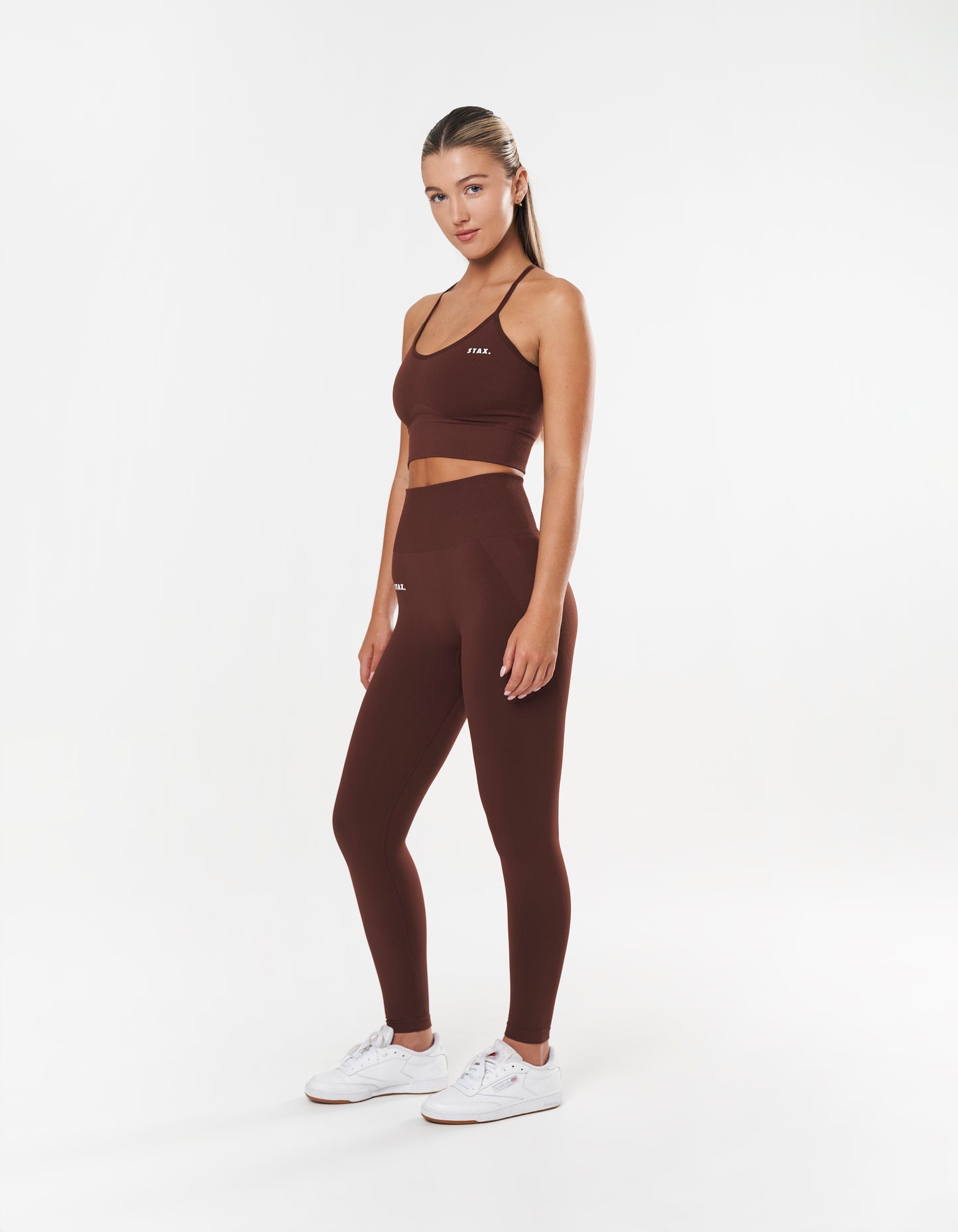 Premium Seamless Strappy Crop - Umber