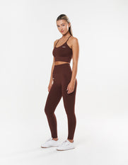 Premium Seamless Strappy Crop - Umber