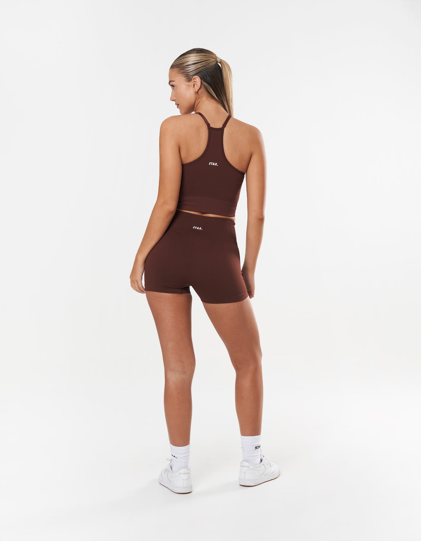 Premium Seamless Strappy Crop - Umber