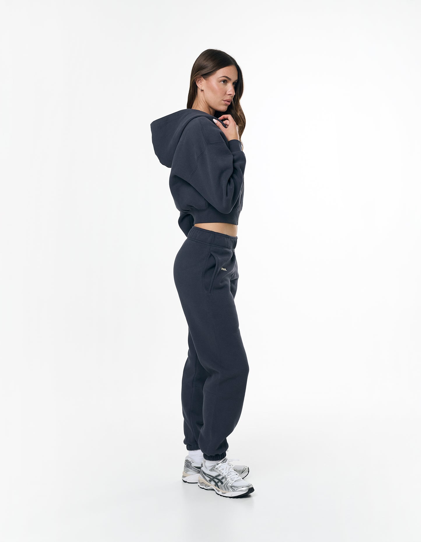 Cropped Zip Hoodie Solfleece® - Vintage Navy