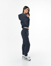 Cropped Zip Hoodie Solfleece® - Vintage Navy