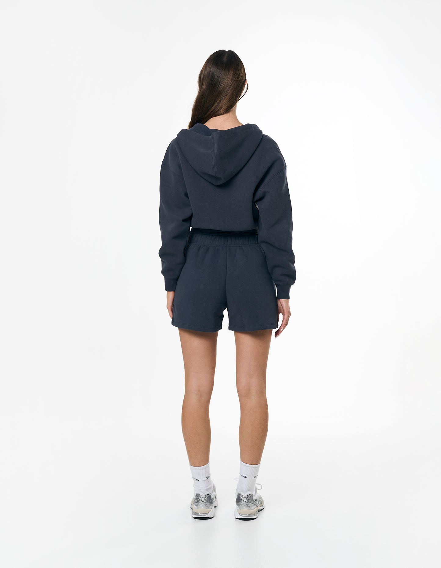 Cropped Zip Hoodie Solfleece® - Vintage Navy