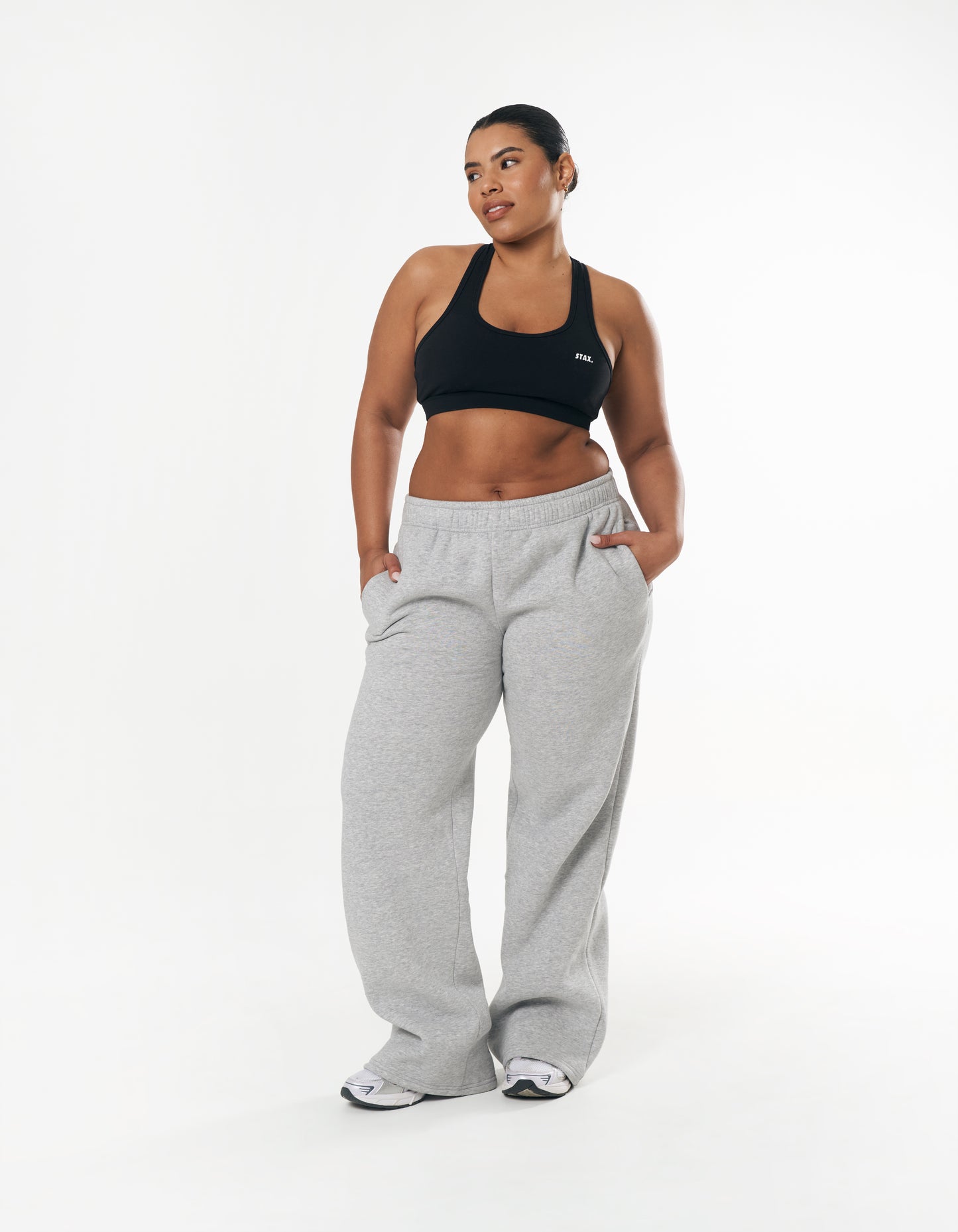 Classic Straight Leg Jogger - Dark Grey/Black