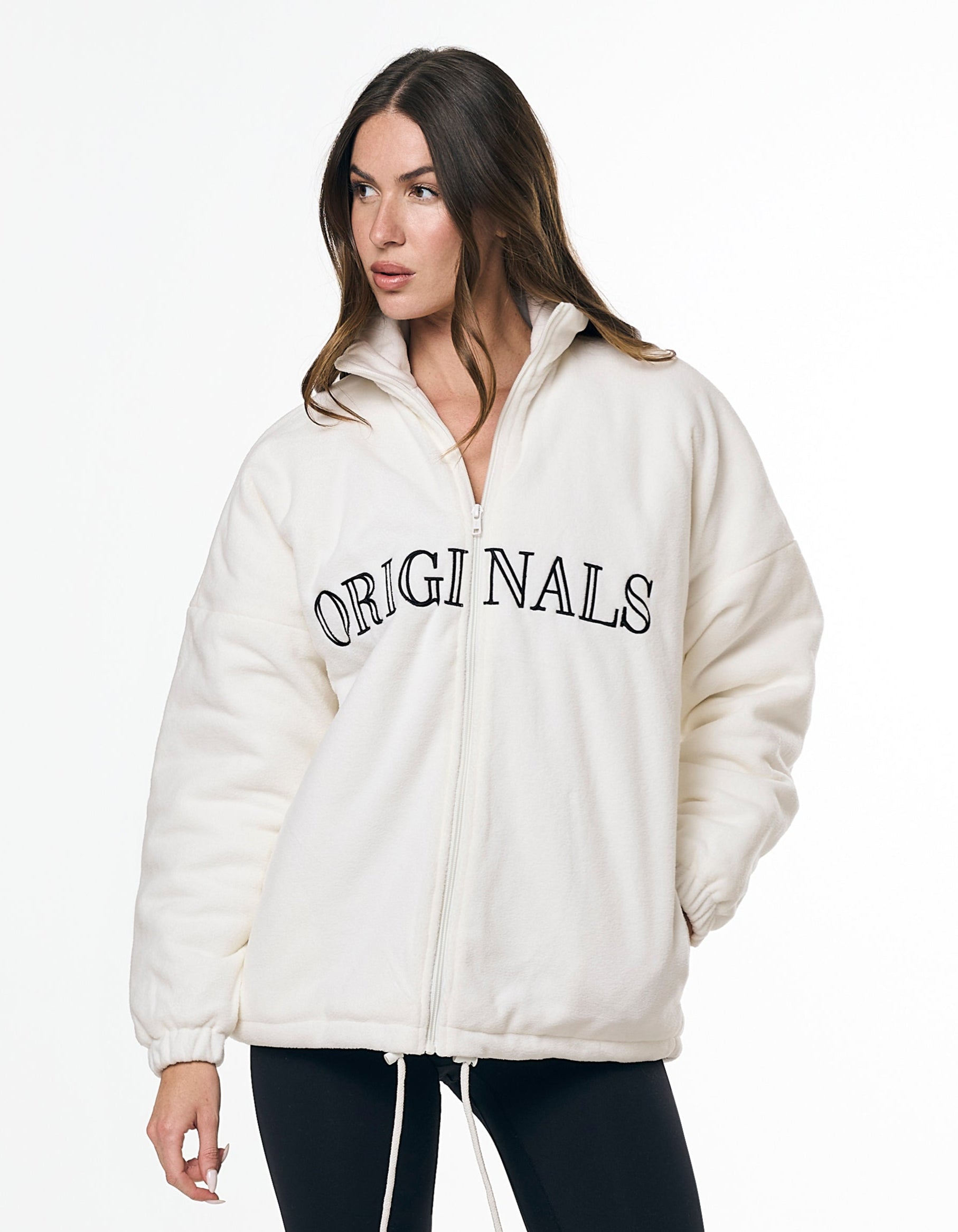 Originals Polar Fleece Jacket- White