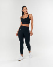 Seamless Low back Crop - Black