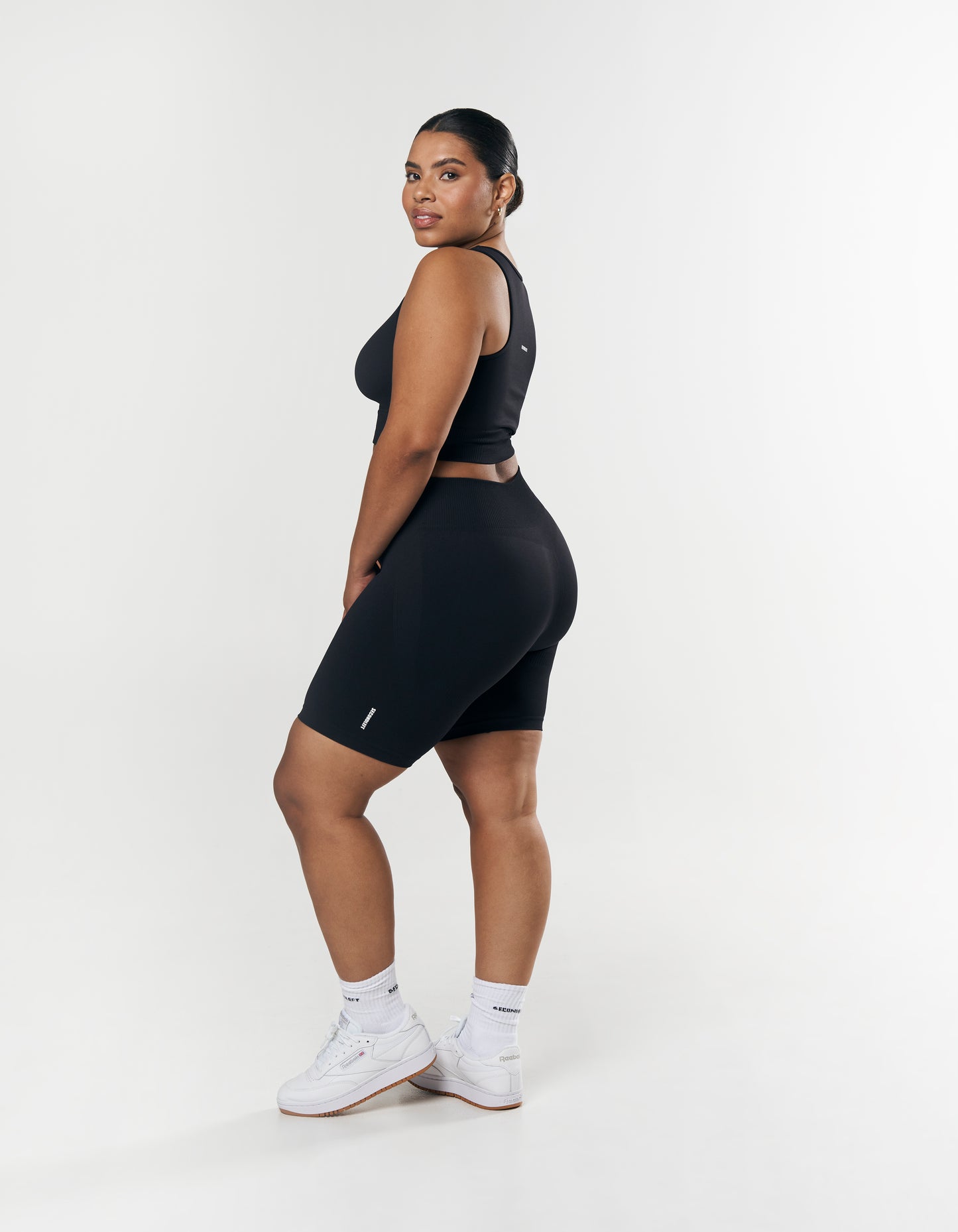 Seamless Cropped Singlet - Black – SECONDLEFT