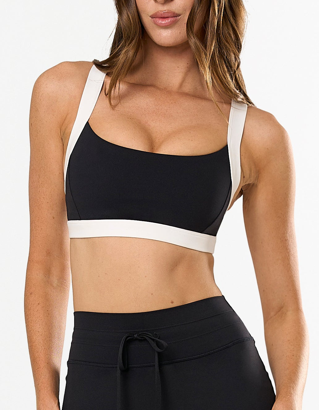 Panel Crossback Sports Bra Airlyte - Black