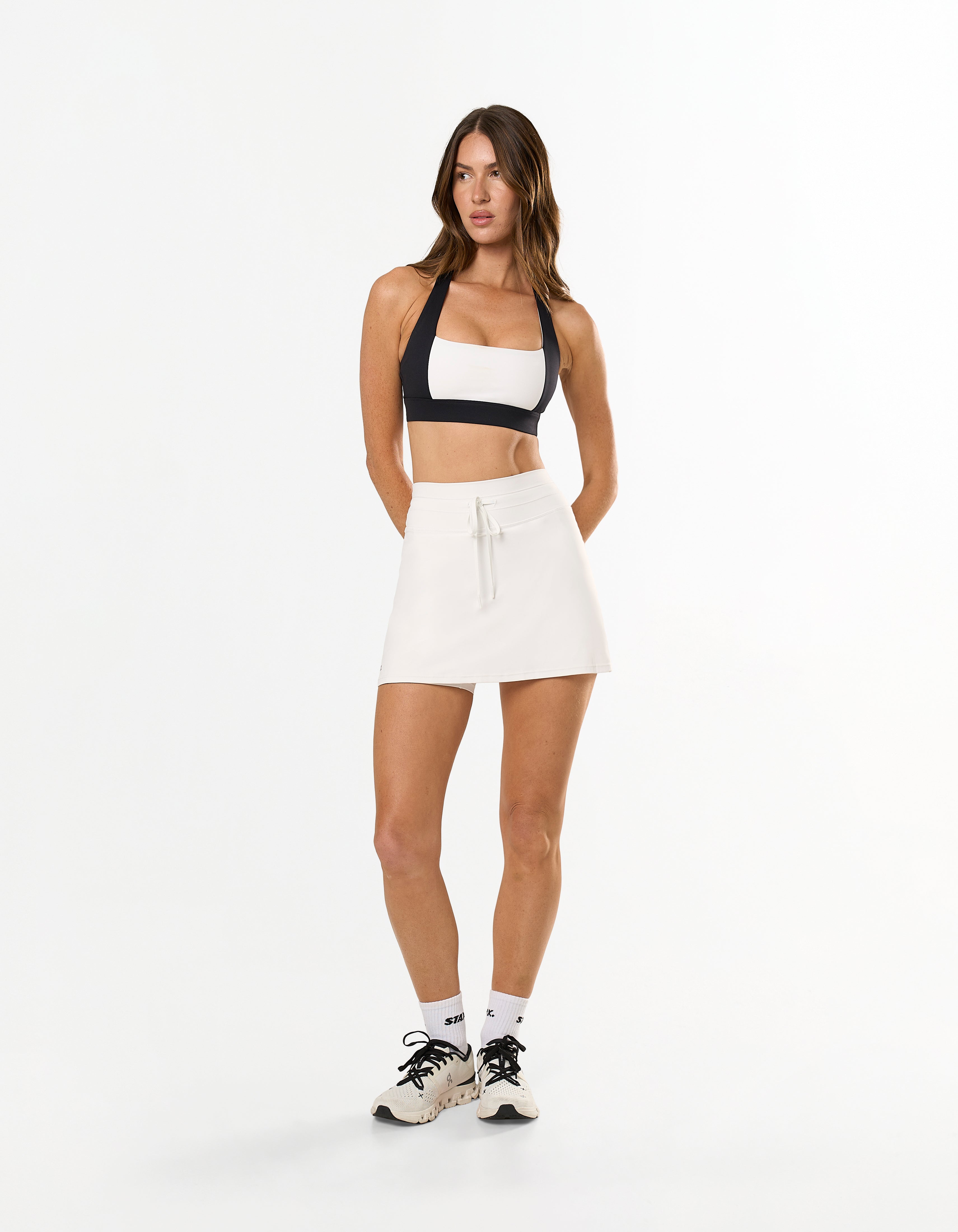 Panel Halter Sports Bra Airlyte - Black
