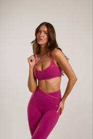 Double Strap Crop Airlyte - Orchid