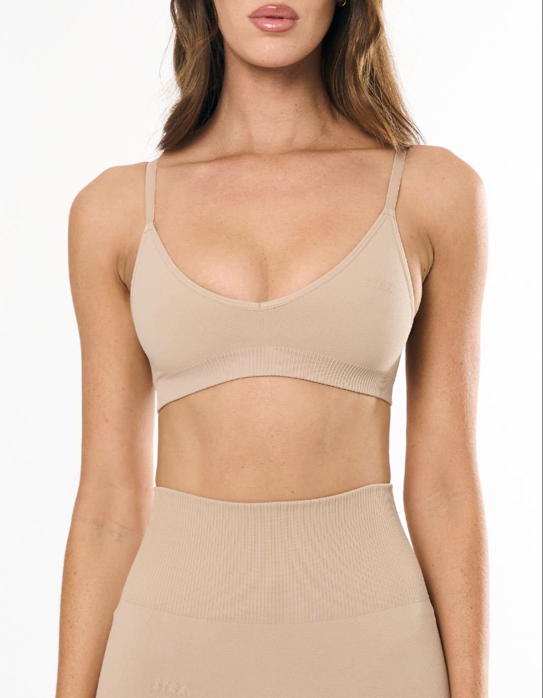 Premium Seamless Bralette -  Taupe