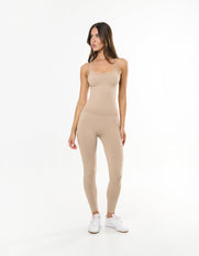 Premium Seamless Tank - Taupe