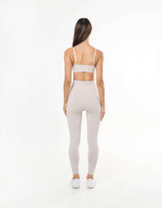 Premium Seamless Full Length Tights - Bone