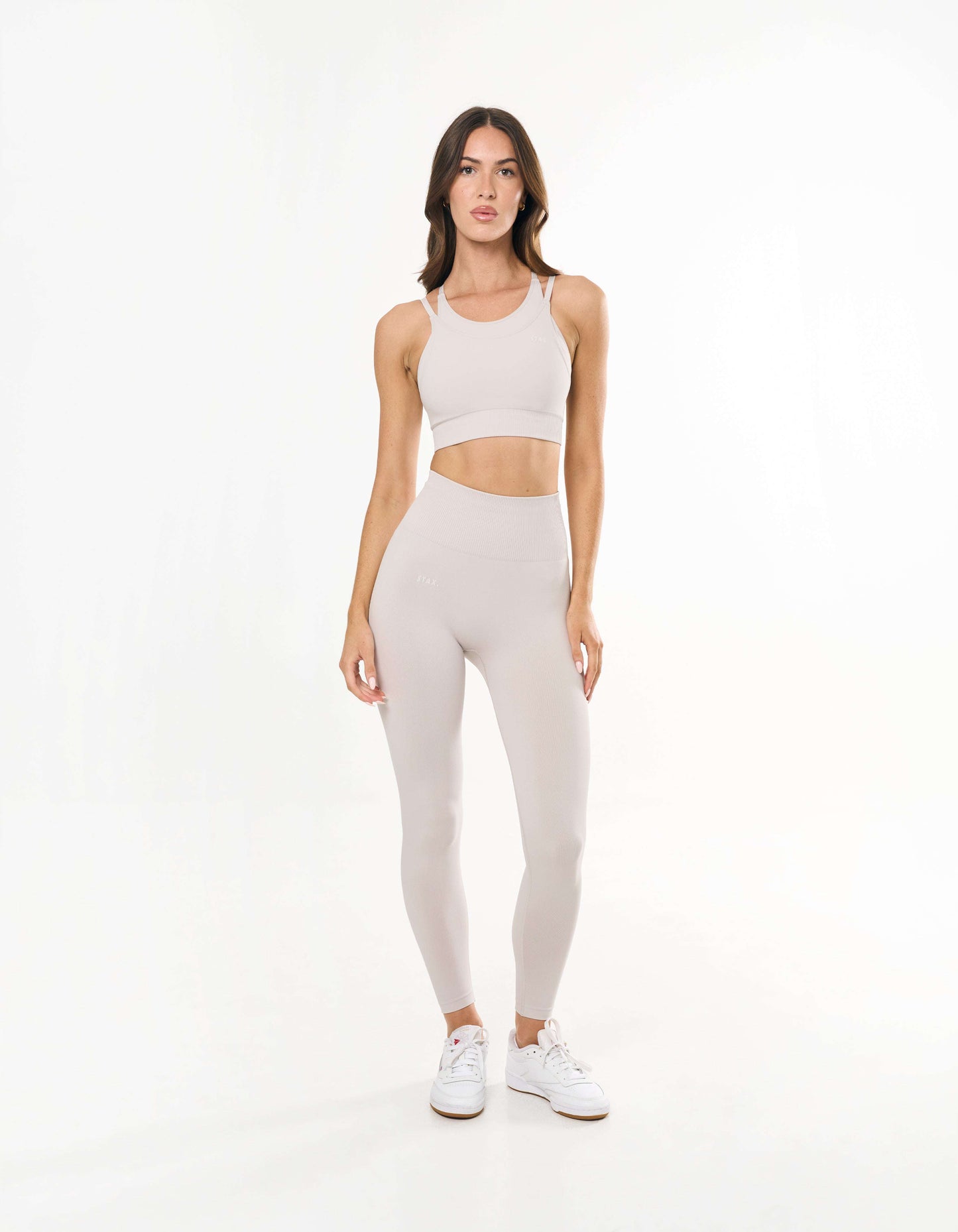Premium Seamless Full Length Tights - Bone