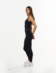 V Front Ruched Tank Airlyte - Black