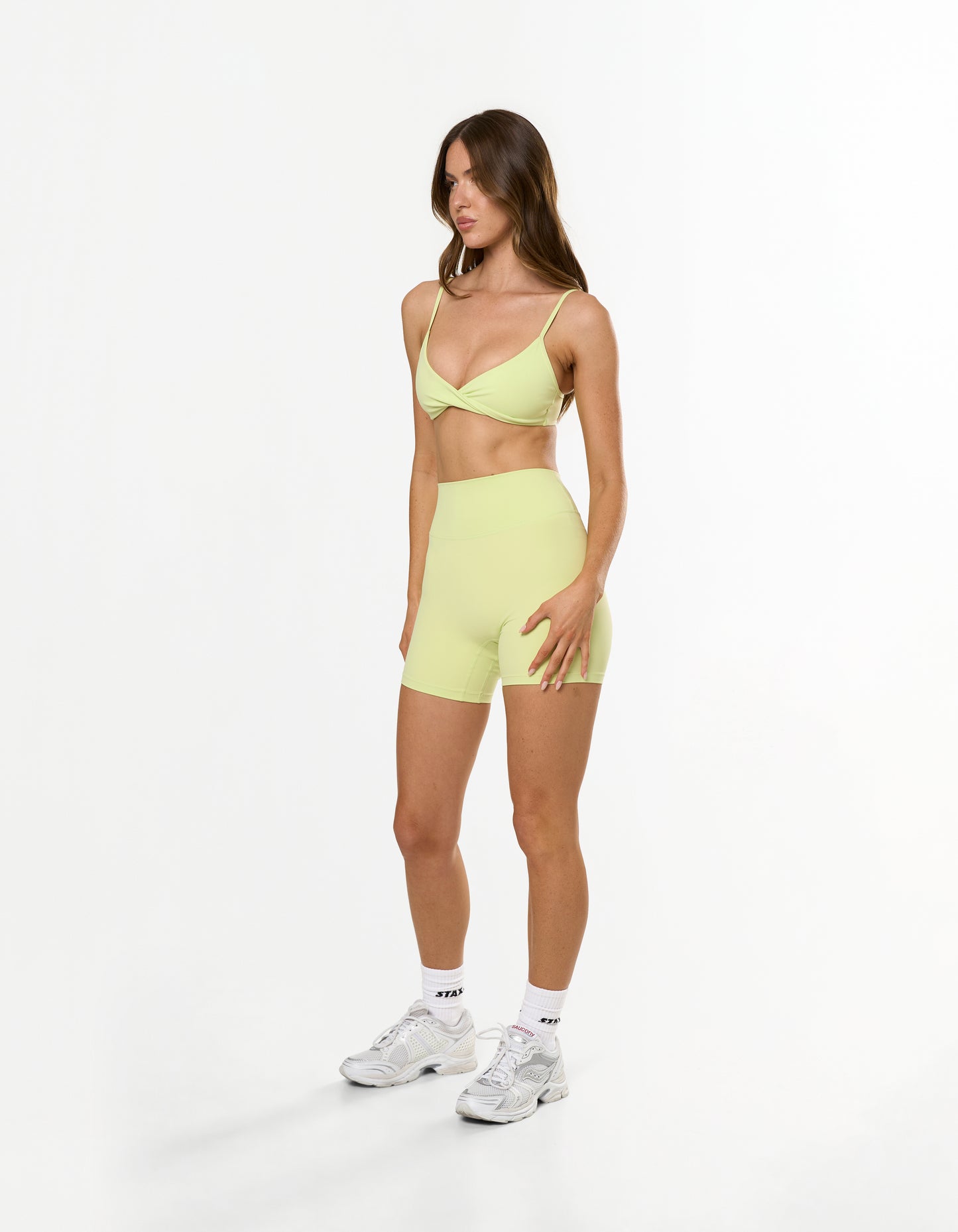 Twist Crop Airlyte - Lime