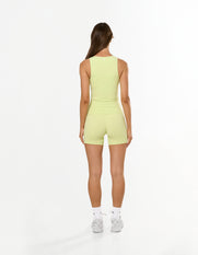 V Front Ruched Tank Airlyte - Lime