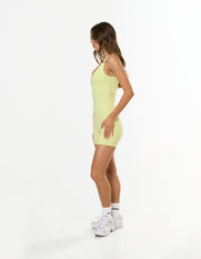 V Front Ruched Tank Airlyte - Lime