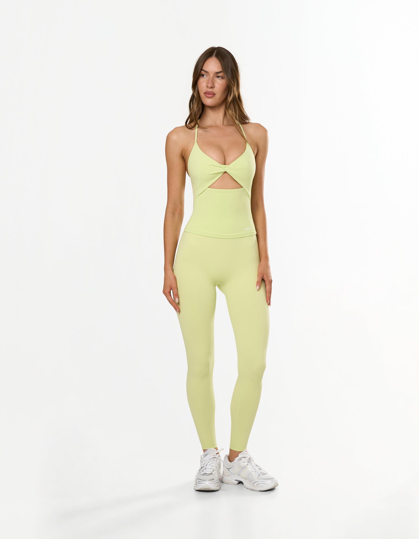 Twist Halter Tank Airlyte - Lime