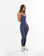 V Front Ruched Tank Airlyte - Blueberry