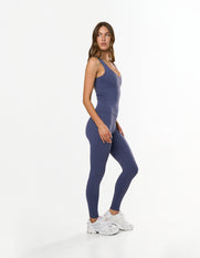 V Front Ruched Tank Airlyte - Blueberry