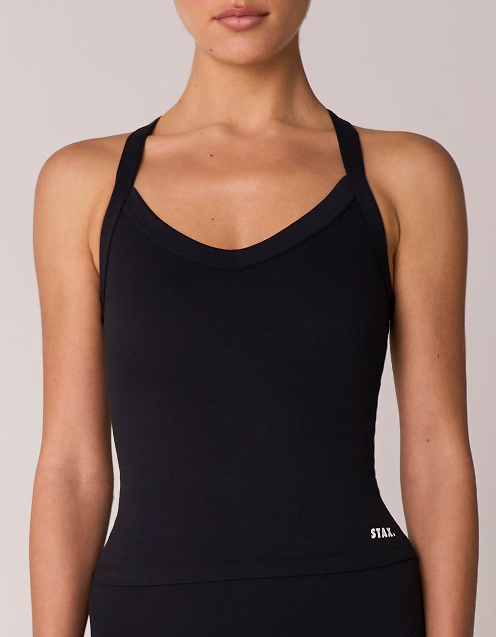 V Neck Tank Airlyte - Black