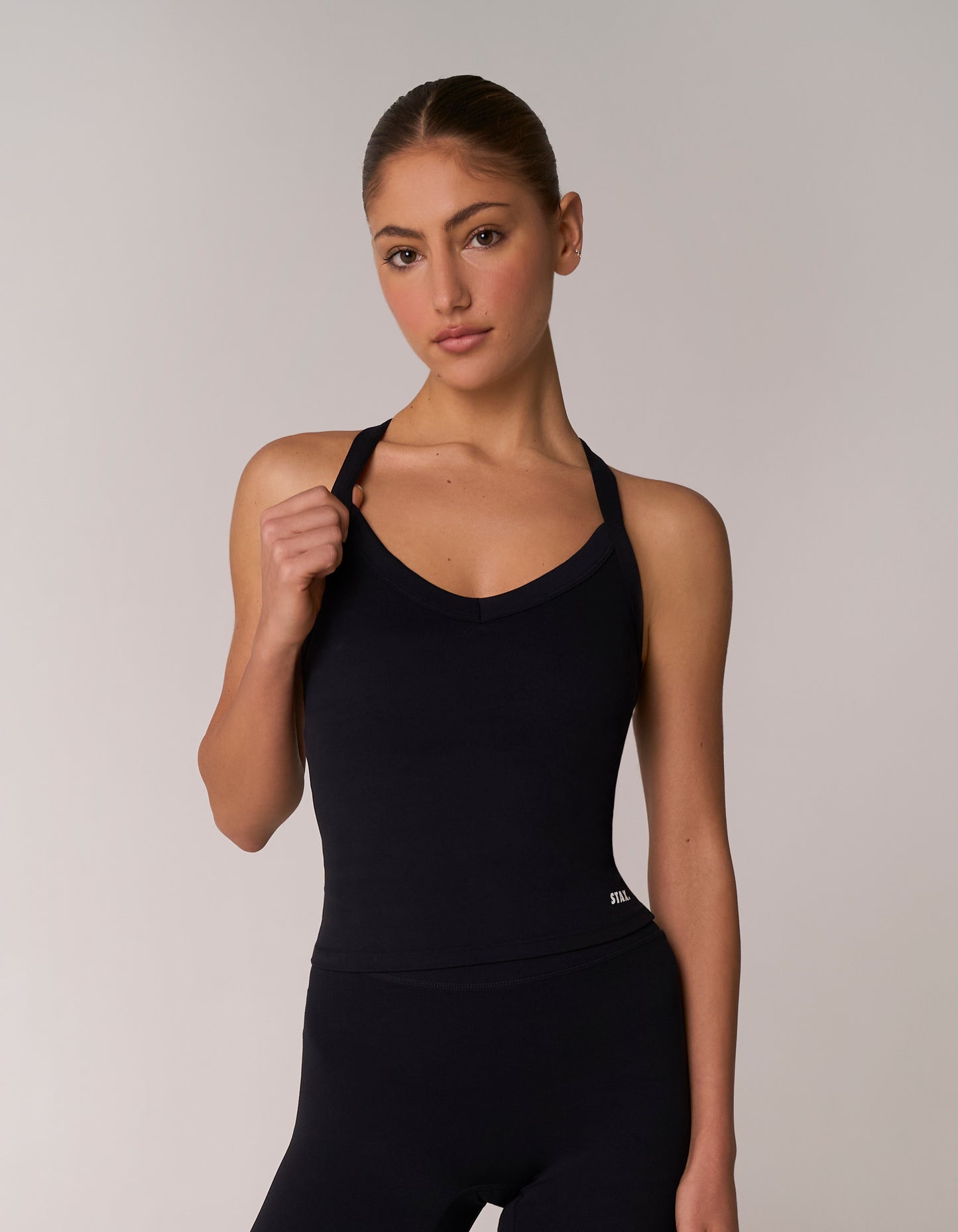 V Neck Tank Airlyte - Black