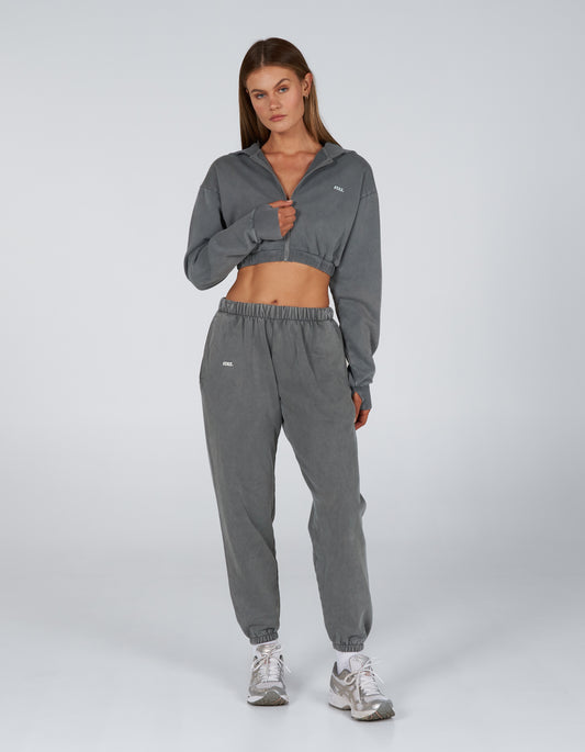 W23 Cropped Hoodie - Stone