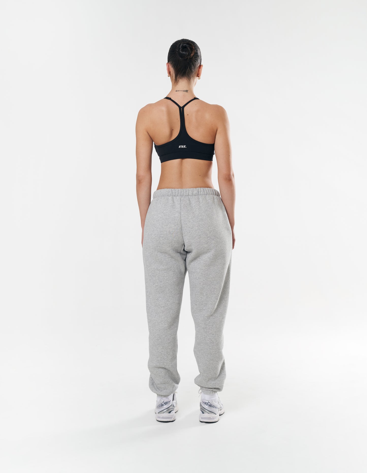 Classic Cuffed Jogger - Dark Grey/Pink