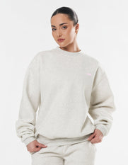 Classic Crew - Light Grey/Pink