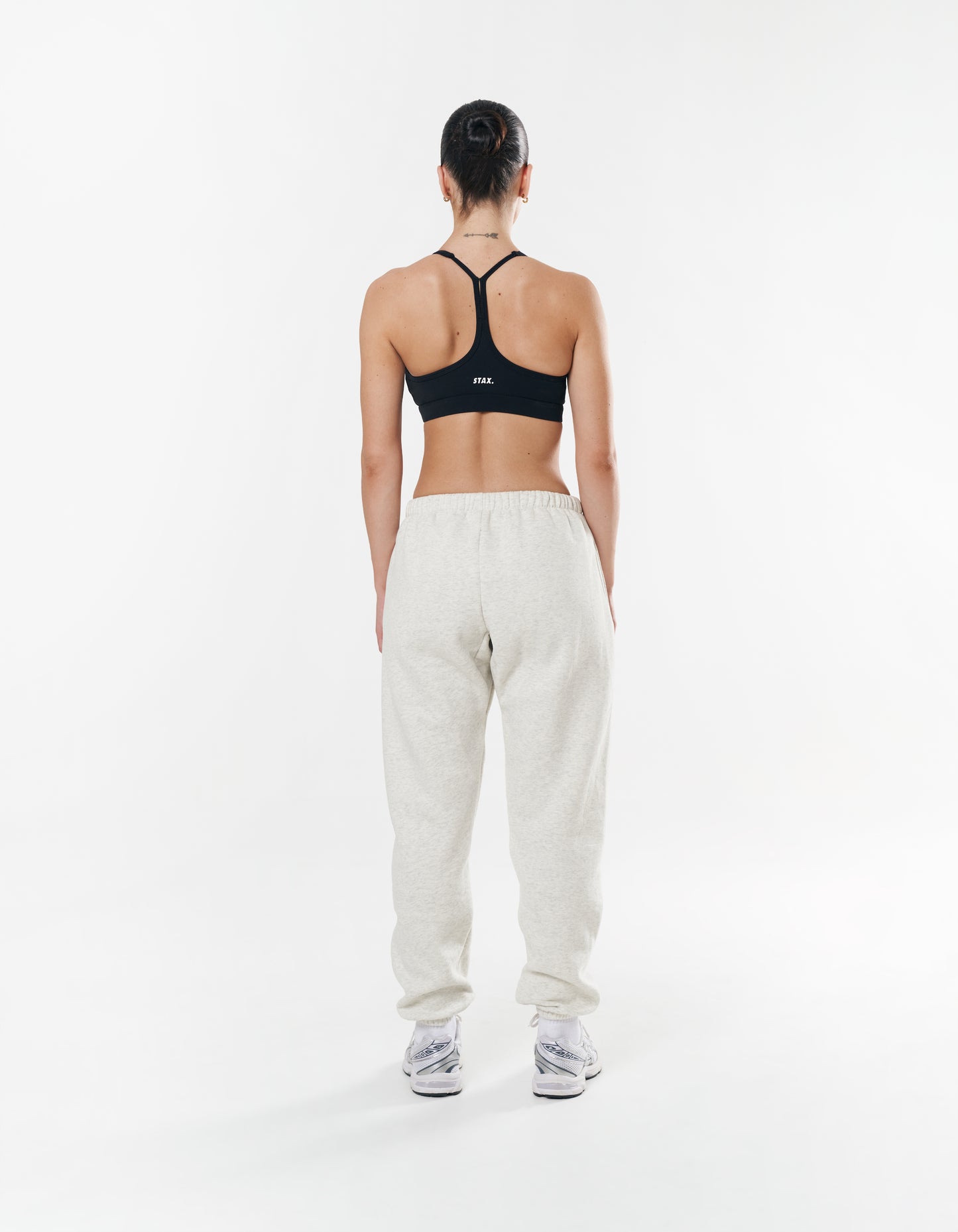 Classic Cuffed Jogger - Light Grey Marle