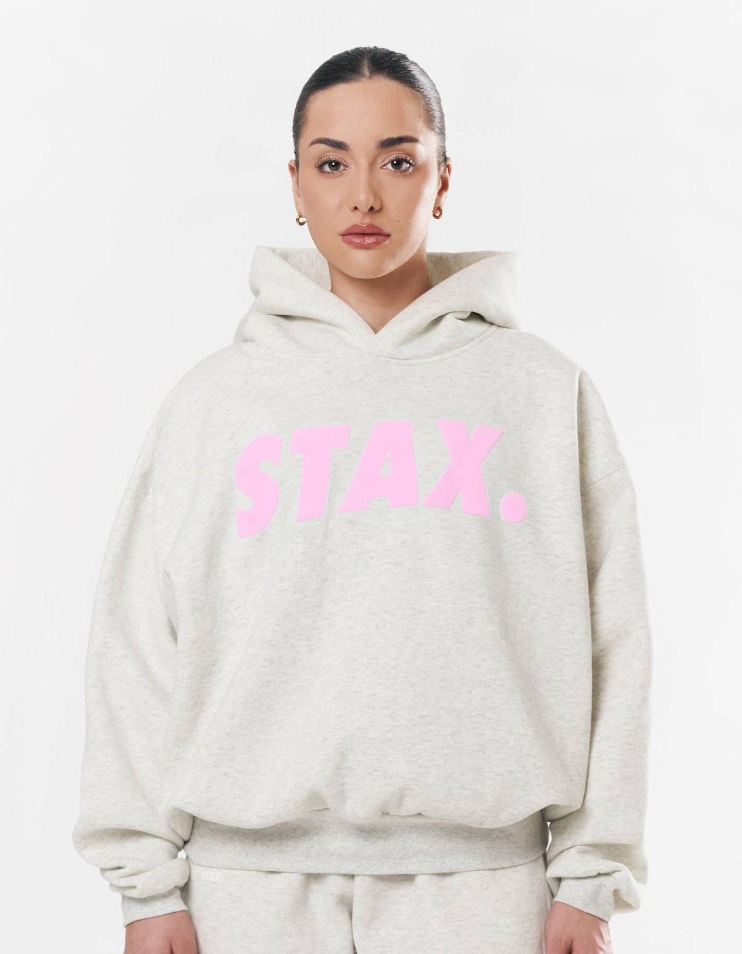 Original Hoodie - Light Grey/Pink