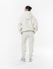 Classic Cuffed Jogger - Light Grey/Pink